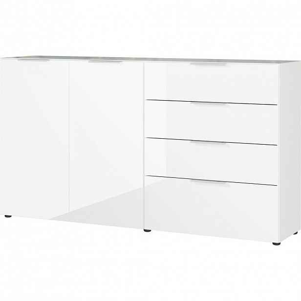 Premium Living ŠIROKÁ KOMODA, bílá, 184/102/42 cm - 001258027006