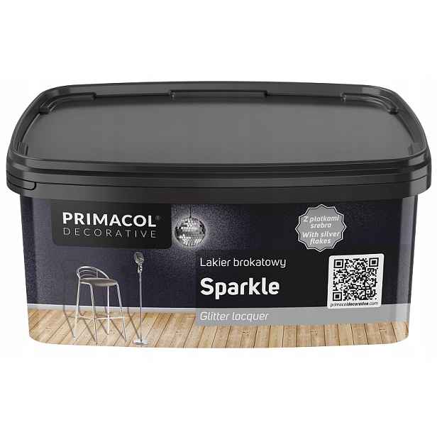 Primacol Třpytivý Lak 1 L Sparkle Se Stříbrnými Lístky