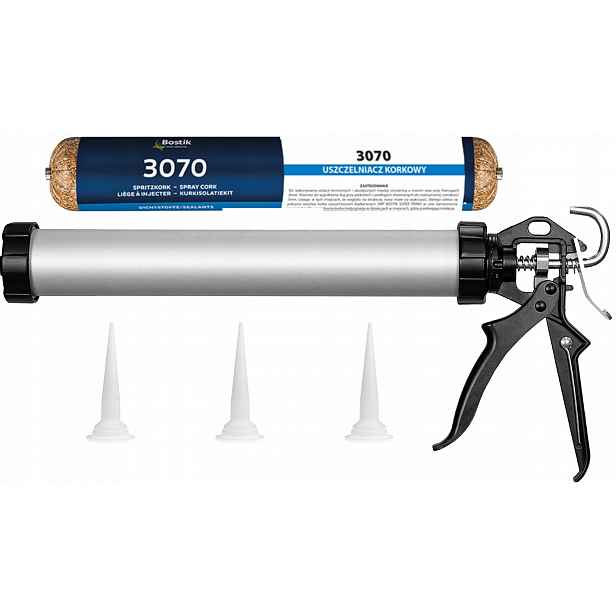Tekutý korek, dilatační přípravek Bostik 3070 tubový odšťavňovač 600 ml 3 nástavce