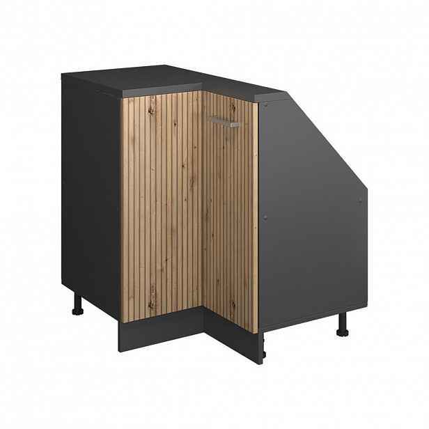 Vicco ŠIKMÁ SKŘÍŇ ROHOVÁ SKŘÍŇKA Rion Řemeslný dub 75.6 x 81.6 cm s 1 dveřmi