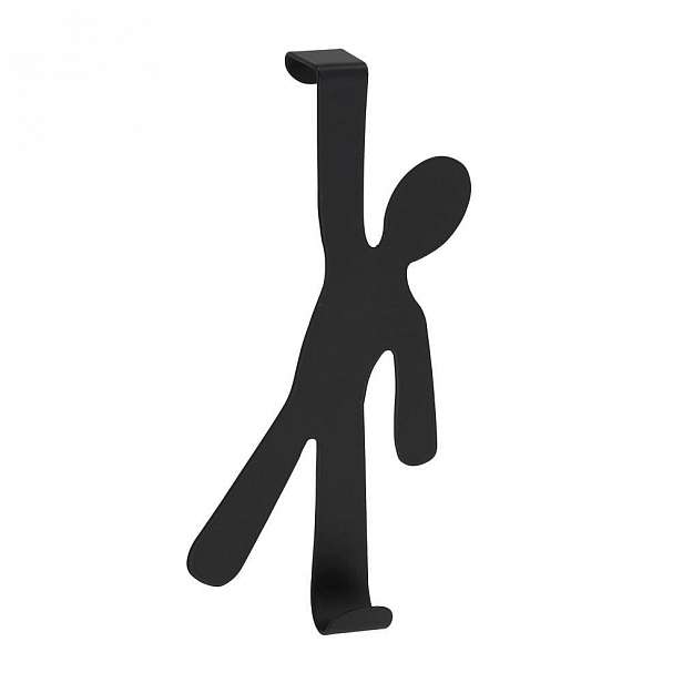 Černý závěsný háček na dveře Wenko Hook Boy