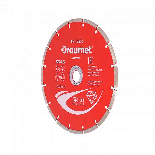 Draumet Diamantový kotouč segmentový 230 x 2,5, 3 ks