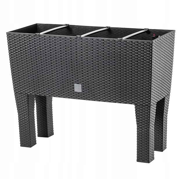 Květináč Na Nožičkách 80 cm Vložka Antracit