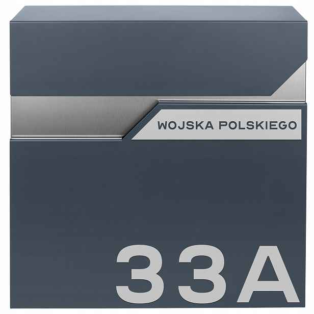 Poštovní Schránka Na Dopisy Noviny Prostorná Antracit Ocel Adresa