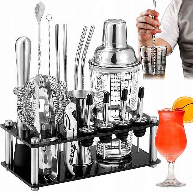 Profesionální Barmanský Set Na Koktejlové Nápoje, Stojan Na Šejkr