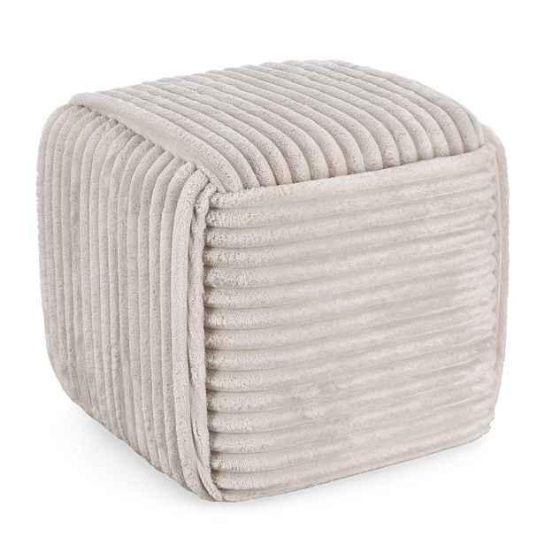 Světle šedý taburet Cube – Bizzotto