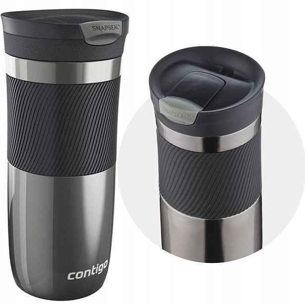 Termohrnek Contigo 2095560 470 ml na nápoj Kávu Čaj Tmavě šedý