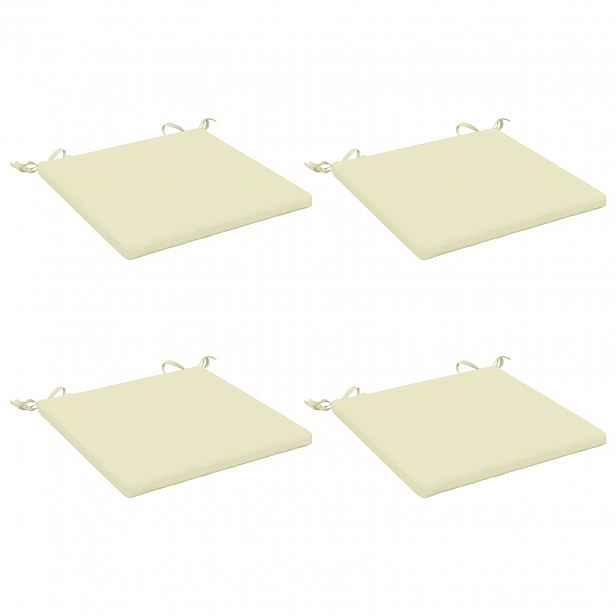 vidaXL Polstry ve 4 kusech SOEST 4 ks 100% polyester Krémová