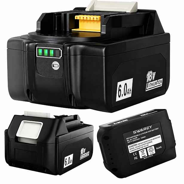 Akumulátor 18V 6.0Ah, náhrada kompatibilní s Makita Lxt BL1860B Li-Ion