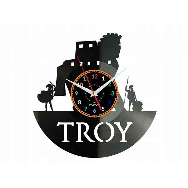 Troy Dárek Originální dekorace do domu Hodiny z vinylové desky