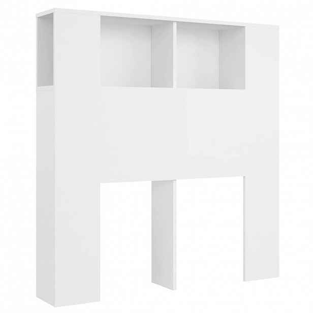 vidaXL Skříňka s čelem postele bílá 100 x 18,5 x 102,5 cm