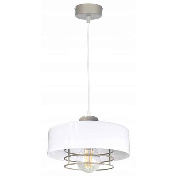 Lustr Stropní Svítidlo Loft Bílá Šedá Závěsná