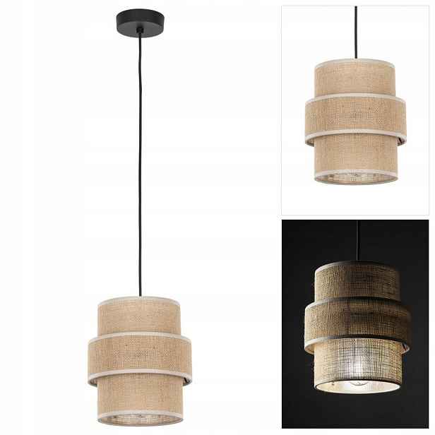 Černá lampa Calisto s regulací moderního designu pro ostrov Tk Lighting