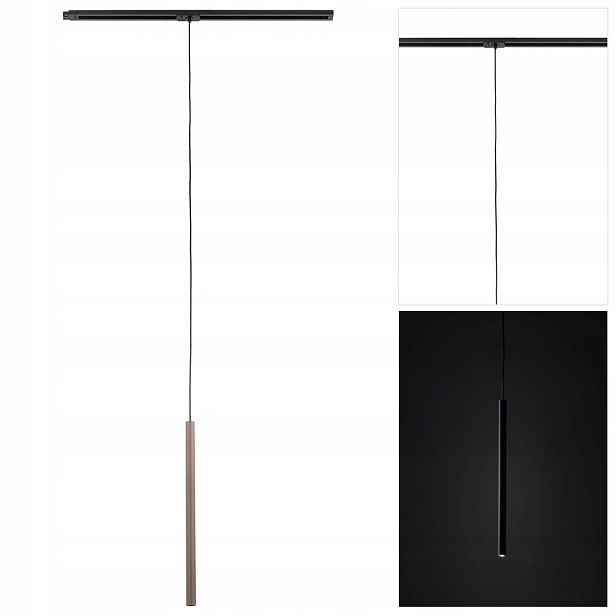 Černé kolejnicové osvětlení Tracer 1F s jemným světlem v kuchyni Tk Lighting