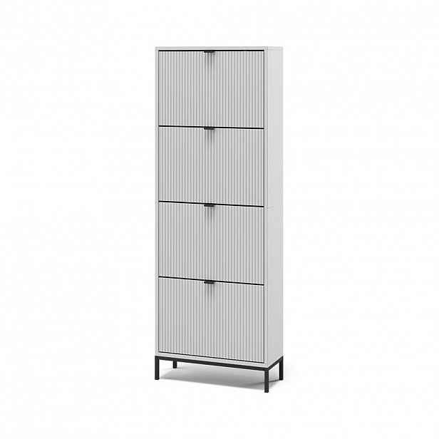 Vicco BOTNÍK NA BOTY Eliza Bílá 60 x 168 cm se 4 zásuvkami
