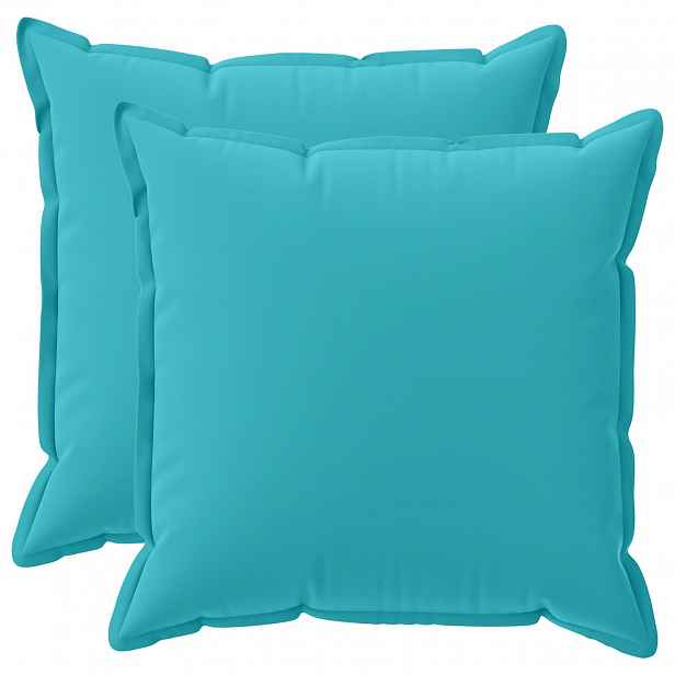 vidaXL Povlak na polštář 2 ks HOUTEN Tyrkysová 60 x 60 cm Polyester