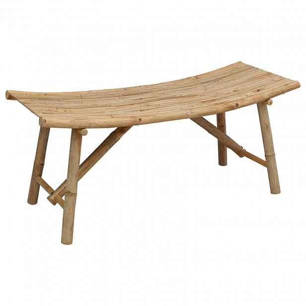 vidaXL Zahradní lavice 110 x 45 x 50 cm Bambus Přírodní Obdélníkový