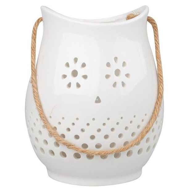 svícen/lucerna na svíčku, 14cm, porcelán