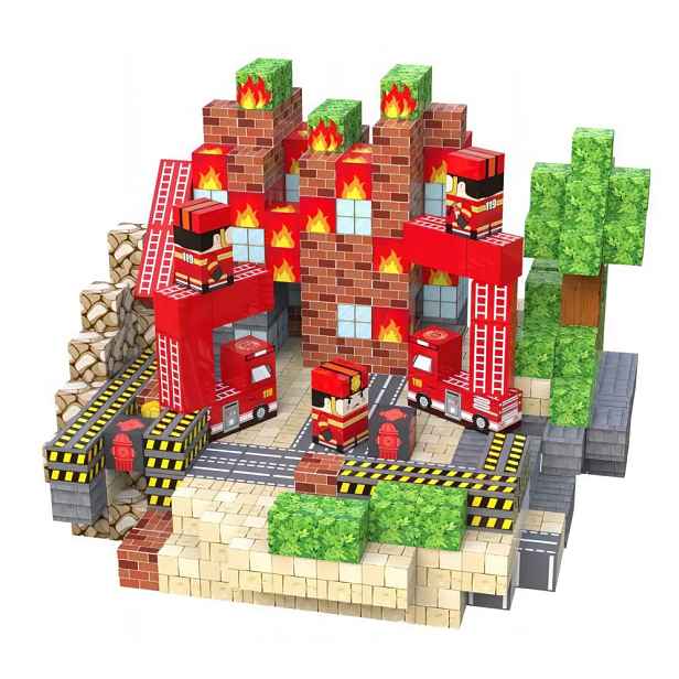 Toybit Magnetická stavebnice Hasičská stanice MSTB2445
