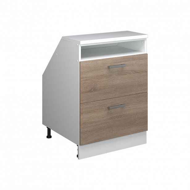 Vicco ŠIKMÁ SKŘÍŇ Rion Sonoma 60 x 81.6 cm se 2 zásuvkami, korpus skříně hloubka 60 cm