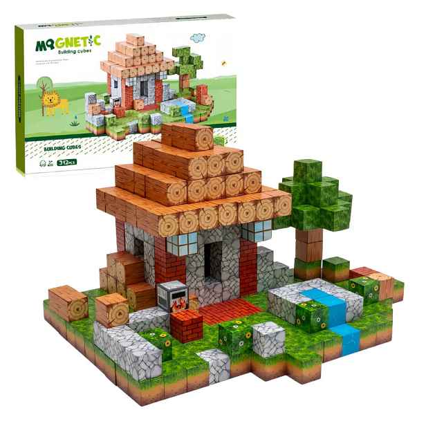 Toybit Magnetická stavebnice Minecraft Country cottage MSTB2450