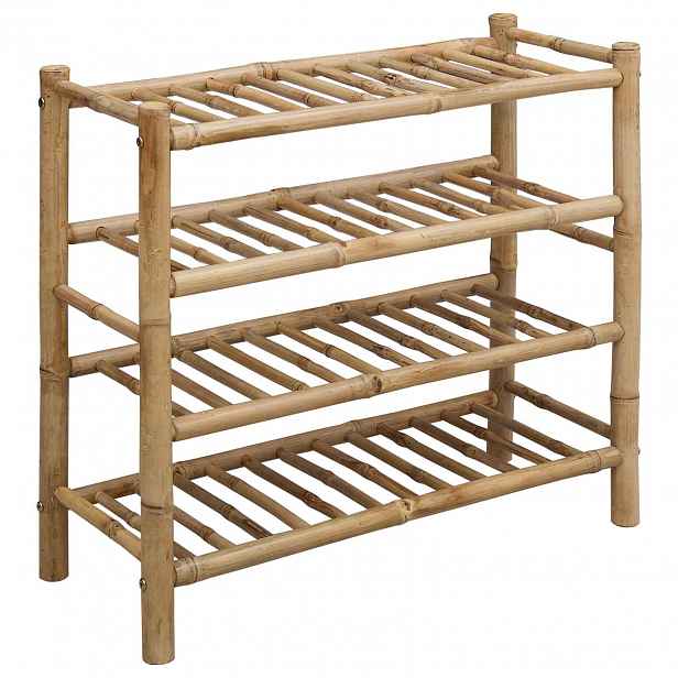 vidaXL Regál na boty 68 x 28 x 63 cm Bambus Přírodní
