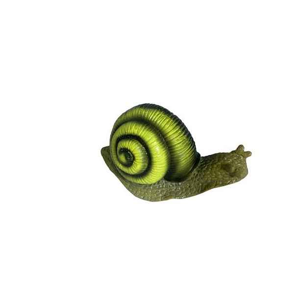 dekorace ŠNEK lezoucí 4,5x9,5cm, v.5cm, DB, polyresin