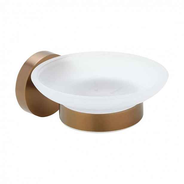 Sapho X-Round - Mýdlenka Copper, mléčné sklo, matná měď XR803PG