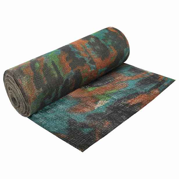 vidaXL Jutová rolka 200 x 5000 cm Maskáčová