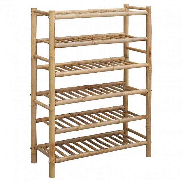 vidaXL Regál na boty 68 x 28 x 96 cm Bambus Přírodní
