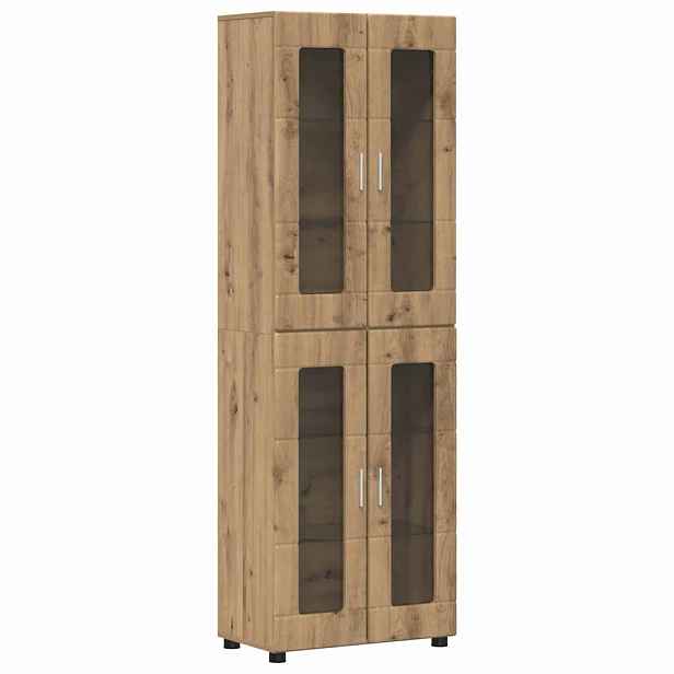 vidaXL Vysoký bufet FLORIN 60 x 35 x 182 cm Artisanový dub