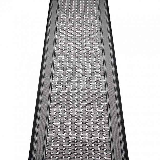 Vopi Kusový koberec GRENOBLE stříbrná 67 x 150 cm