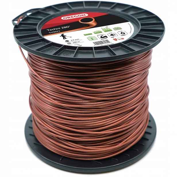 Žací struna 2,7 mm x 280 m Oregon Techni 280 cívka pro kosu zesílená