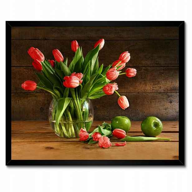 Plakáty v rámu 50x40 Červené tulipány