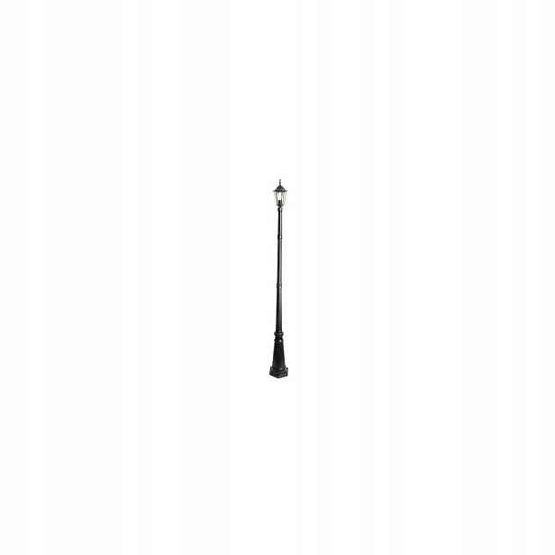 Stojací Zahradní Led Lampa E27 IP44 Výška 229 CM Černá