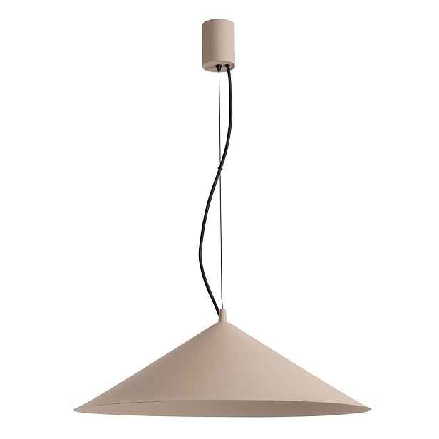 Taupe kovové LED závěsné svítidlo ø 50 cm FINT – Thoro