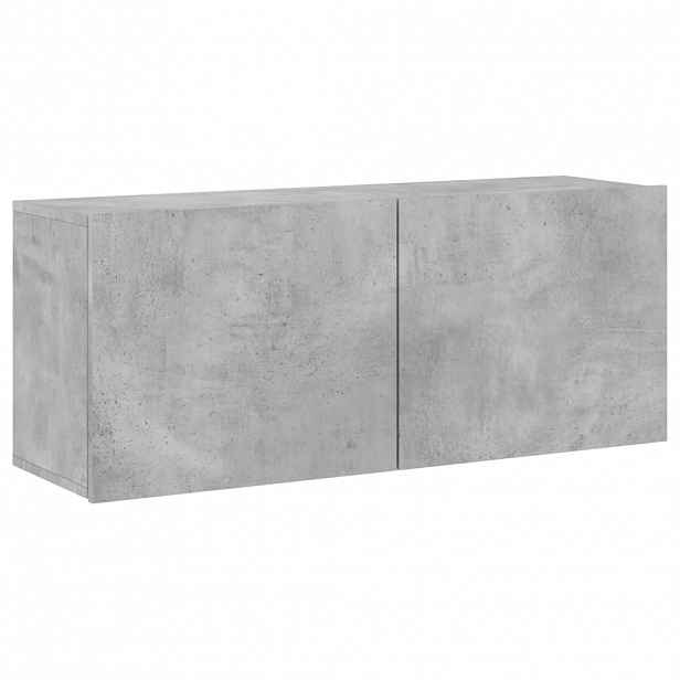 vidaXL TV skříňka nástěnná betonově šedá 100 x 30 x 41 cm