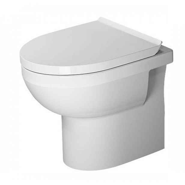 Duravit DuraStyle Basic - Stojící WC se sedátkem SoftClose, zadní odpad, Rimless, alpská bílá 41840900A1
