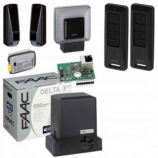 Faac DELTA3+ Smart WiFi Xwbl+ Lampa+ Pilot XT4 Fds 2ks pohon brány
