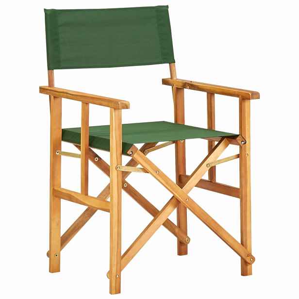 Režisérská židle akáciové dřevo Zelená