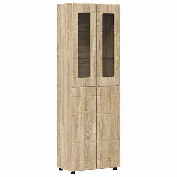 vidaXL Vysoký bufet FLORIN 60 x 35 x 182 cm Sonoma dub