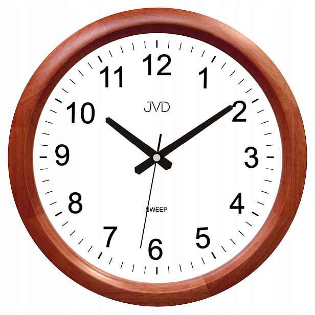Čitelné Dřevěné Tiché Nástěnné Hodiny 34 cm NS801
