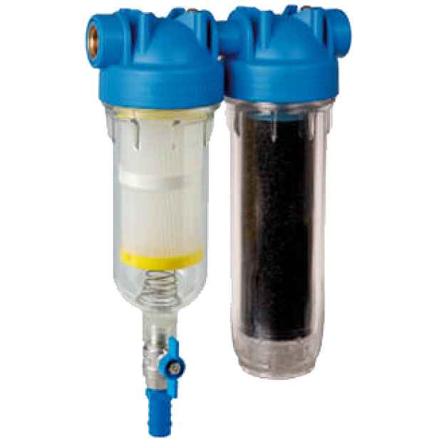 Atlas Filtri Filtr Atlas Hydra Rainmaster Duo RSH1 + LA; dvoustupňová filtrace s aktivním uhlím