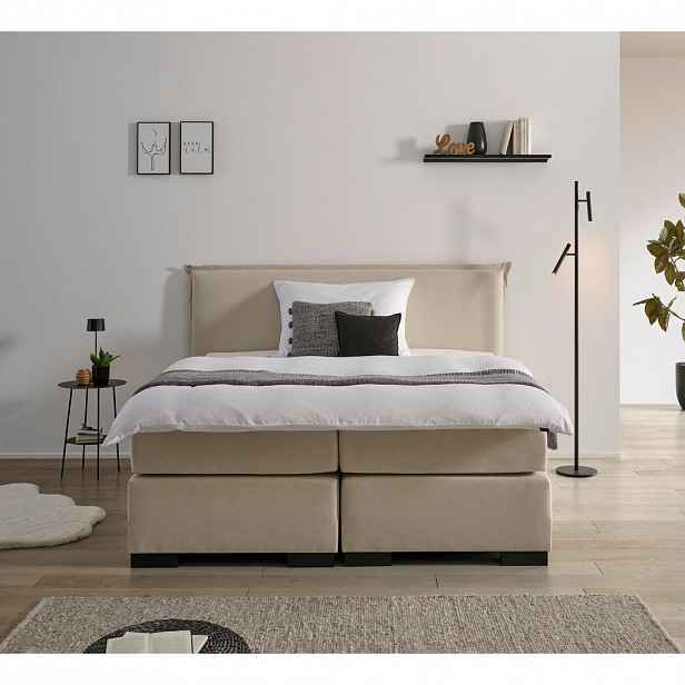 MID.YOU POSTEL BOXSPRING, 180/200 cm, béžová