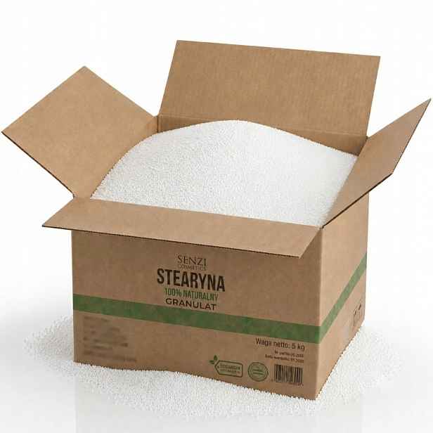 Rostlinná kyselina stearová Stearin pro svíčky, tužidlo na vosk, granulát 5 kg