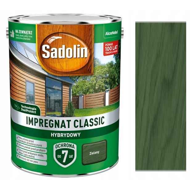 Sadolin Klasická Impregnace 4,5 L Zelená