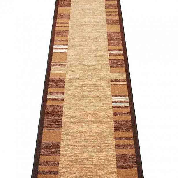 Vopi Kusový koberec GENEVE hnědá 67 x 150 cm