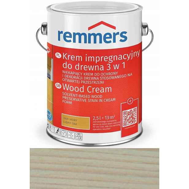 Remmers Holzschutz-Creme lazura 5L Stříbrně šedá
