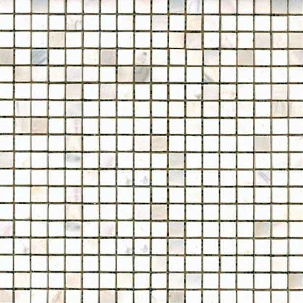 Kamenná mozaika bílá 30x30 cm leštěná STMOS15WHP