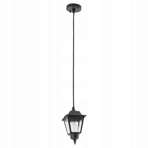 Černá závěsná lampa Ana moderní pro terasu IP44 Nowodvorski